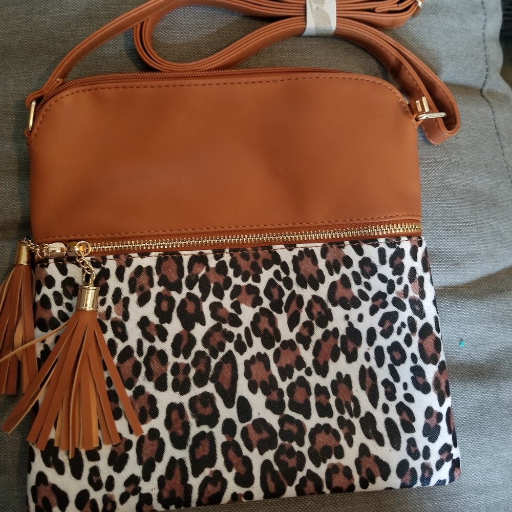 New Leopard and Brown Crossbody